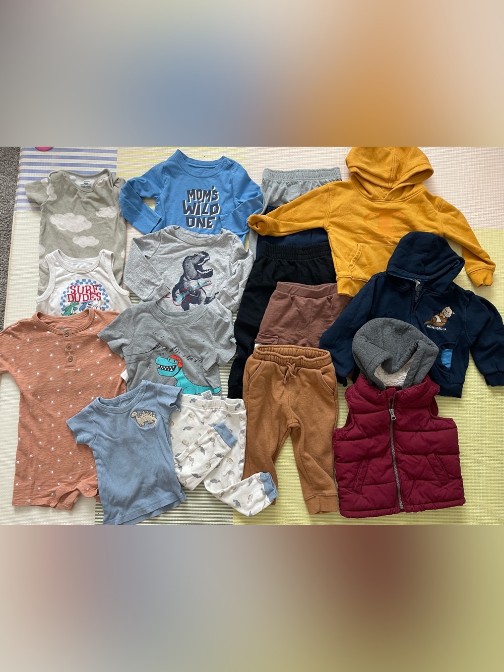 Kids Brown Cozy Fleece Jogger Pants - Casual Everyday Bottoms
